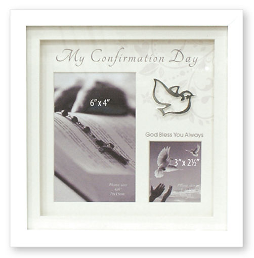 Picture of CONFIRMATION PHOTO FRAME WHITE